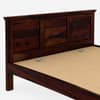 Stainfleld Solid Wood Queen  Size Bed Without Storage (Walnut Finish)