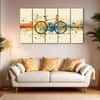 The Castle Decor Cycle Wall Painting Wooden Framed 27x48 Inch