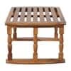 Fire Sheesham Wood  Study Table in Teak Finish