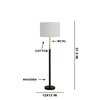 Devansh Wood & Metal Floor Lamp