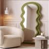 The Artment Green Ripple Edge Unbreakable Floor Mirror For Home (170 X 70 CM)