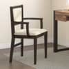 Aurelio Study Chair Without Headrest in Macadamia Brown Hopsack Weave Colour