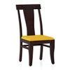 Arabia-Fabio 4 Seater Dining Table With Set Of 4 Chairs (Colour- Matty Yellow, Finish- Mahogany)