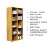 Hexa Engineered Wood Bookshelf Multipurpose Storage Rack in Giant Wood and Slate Grey Colour