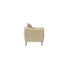 Lucas Solid Wood Accent Chair in Beige Colour