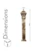 EMERITA Antique Gold Outdoor Bollard Light