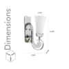 Catalina Brass and Glass Wall Light