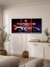 The Castle Decor Porsche 911 Racing Car Wall Art Set of 3 12x18 Inch