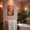 The Castle Decor Relaxing Otter Bathtub Bathroom Wall Art 8x12 Inch