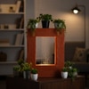Orange Square Planter Indoor Tabletop Water Fountain