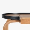 Andaman Teressa Solid Wood Study Table in Black Colour