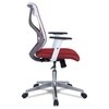 Wiwngas Mid Back Ergonomic Chair in Red Colour
