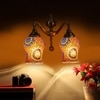Devansh Metal Electric Wall Light in Multi Colour with Multi Shade Count of 2 Lights
