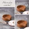 Allure Mango Wood Roti Box With Tong Pink