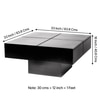 Montreal Sheesham Wood Contemporary Square Coffee Table In Extra Dark Mahagony Finish