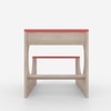 Montessori Toddler Activity Table & Chair in Oak and Red
