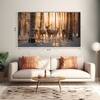 The Castle Decor Beautiful Deer Wall Art Framed Painting 27x48 Inch (Style 1)