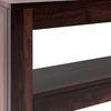 Epsilon Solid Wood Console Table in Mahogany Finish
