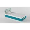 Color Play Engineered Wood Drawer Storage Bed in Blue Colour