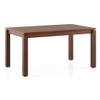 Atlas Solid Wood 6 Seater Compact Dining Table In Honey Finish With 6 Celia Dining Chair in Deep Olive Velvet Fabric