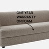 Elegantensemble Wood 3 Seater With Upholstery Non Storage Sofas In Grey Colour
