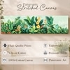 Tropical Botanical Canvas Wall Art 12 x 46 Inch