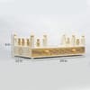 D'Dass Multi Color Mdf and Sheesham Wooden Temple For Pooja