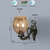 Devansh Metal Electric Wall Light in Antique gold Colour with Lavender Shade Count of 1 Light