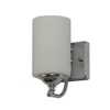 Eliante Modern Wall Lights Mild Steel & Glass Material Chrome & White Finish