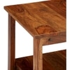 Camden Sheesham Wood Contemporary Square Coffee Table In Natural Teak Finish