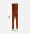 Volgo Solid Wood Side Table in Honey Oak Finish