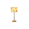 Multicolor cotton with Metal Gold Table Lamp