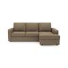 Apollo Sofa (Colour : Dune, Cushion : Soft, Back Type : Regular, Seating Capacity : Right Aligned 2 Seater + Right Aligned Chaise + Ottoman)