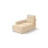 Apollo Compact Sofa (Colour : Birch Beige, Cushion : Soft, Back Type : High Back, Seating Capacity : Left Aligned 2 Seater + Left Aligned Chaise + Ottoman)
