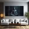 The Castle Decor Lord Shiva Wall Painting Wooden Framed 27x48 Inch (Style 12)