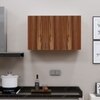 3 Doors Modular Wall Mounted Kitchen Cabinet With Adjustable Shelf In Highland Pine Finish