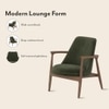 Dakota Lounge Chair In Stria Olive
