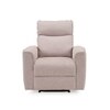Canyon One Seater Manual Fabric Recliner in Greige Beige Colour