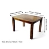 Oakmont Sheesham Wood Dining Table In Teak Finish