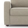 Apollo Compact High Back 1 Seater Fabric Sofa in Oyster Beige Colour
