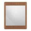 Toledo Solid Wood Mirror Frame In Amber Walnut Finish