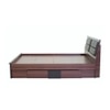 Ryouta Engineered Wood King Size Box Storage Bed In Wenge Finish