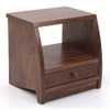 Siesta Solid Wood Bedside Table in Teak Finish