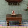 Desert Art Wooden Handpainted Copper Bajot 12 x 12 Inch