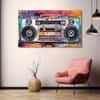 The Castle Decor Colour Music Radio Wall Art Set of 5 27x48 Inch