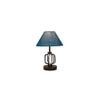 Paislee Turquoise Jute Table lamp with Iron Base
