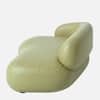Luxelounge Wood 3 Seater With Upholstery Non Storage Sofa In Green Colour