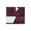 Jayla Purple Solid Natural Fiber 24x16 inches Anti-Skid Bath Mat