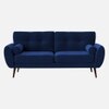 Faro Velvet 3 Seater Sofa in Navy Blue Colour