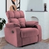 Helios Motorised Recliner Chair for  Premium Soft Suede Fabric 1 Seater Chair - Dusty Mauve